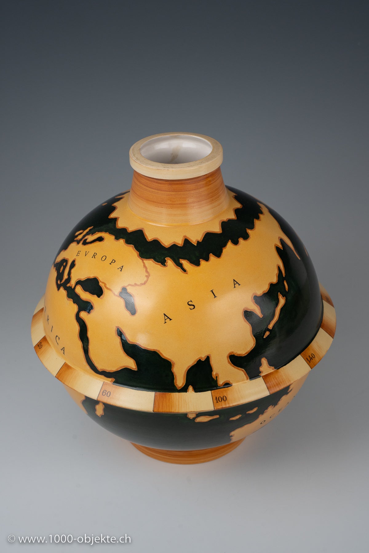 Gio Ponti Ginori Pottery Globe Vase