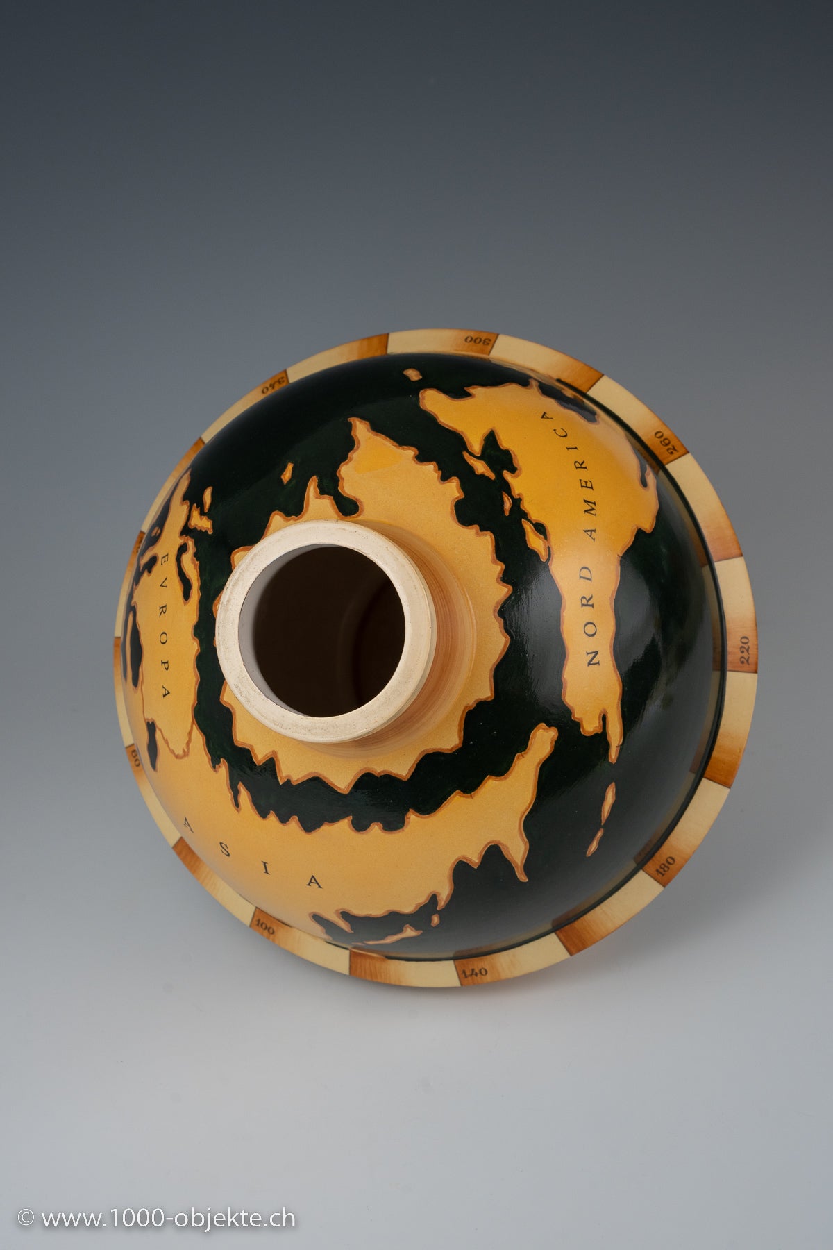 Gio Ponti Ginori Pottery Globe Vase