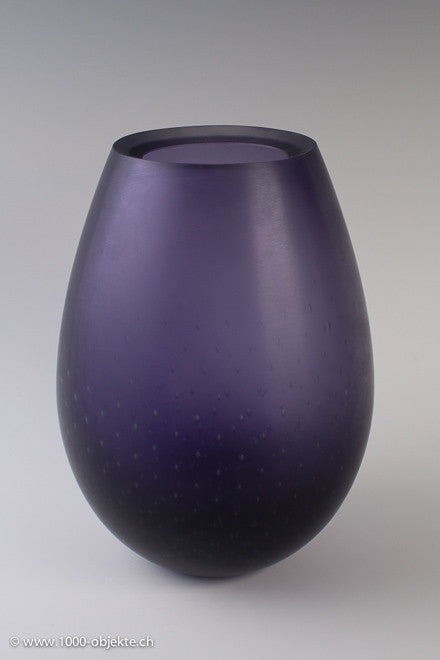 Murano Vase "Bulicante" purple by Giorgio Vigna for Venini