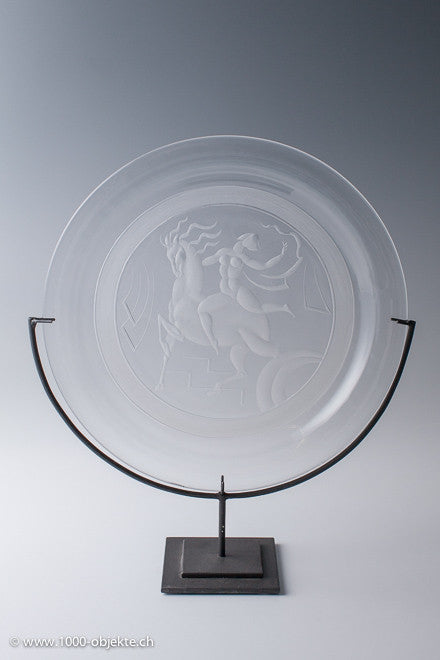 Franz Pelzel, glass plate 'Il Cavallo Innamorato', 1930 – 1000 Objekte