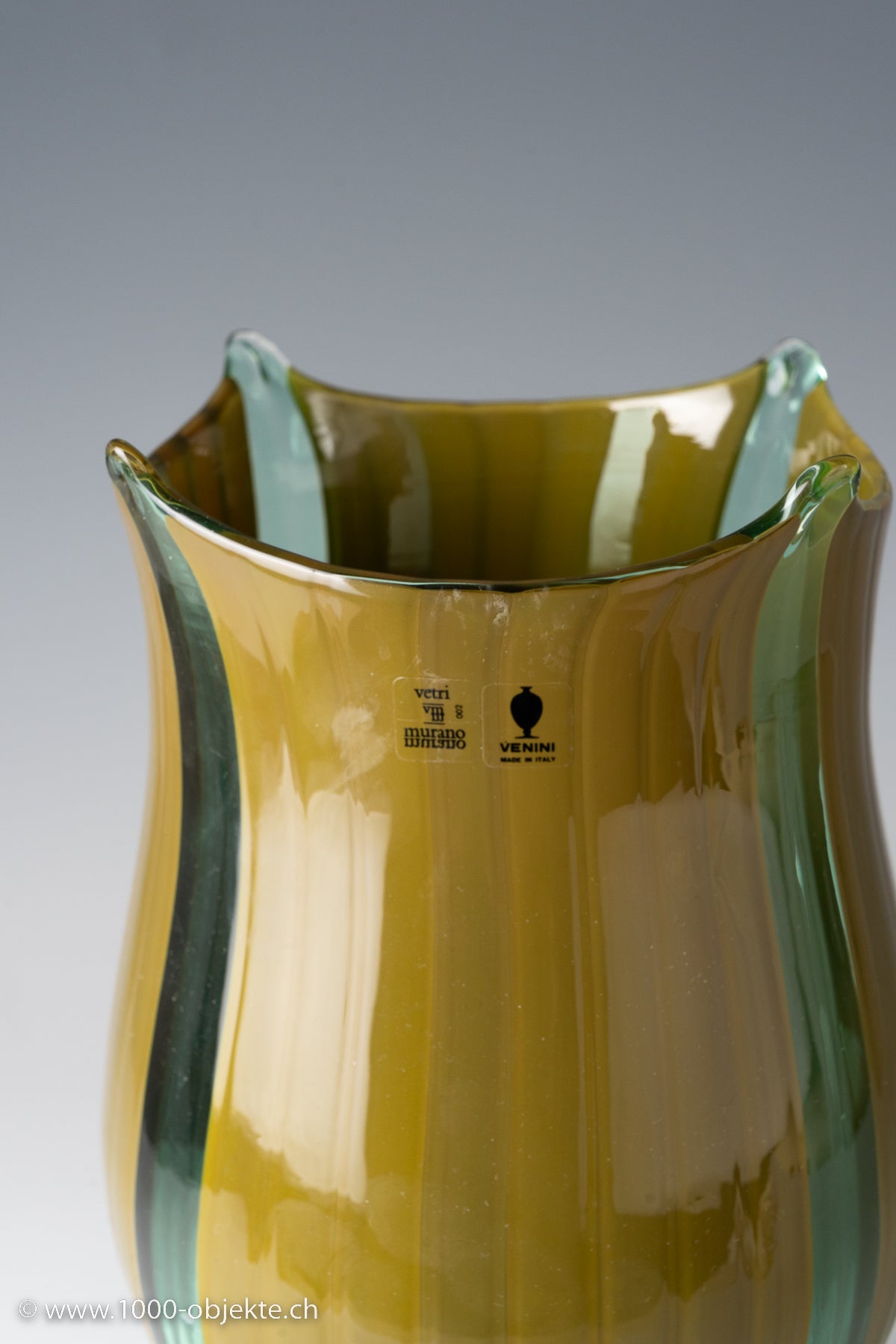 Vases 'Barena' Venini & C., Murano, designed by Toni Zuccheri, 1981