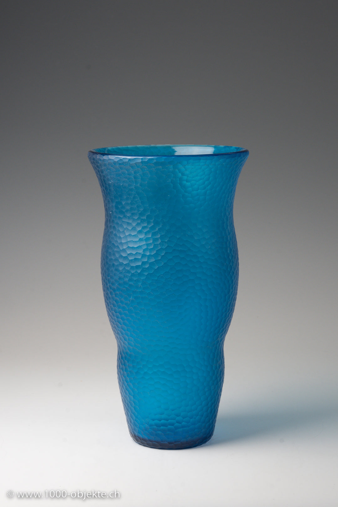 Carlo Scarpa für Venini. Einzigartige Battuto-Vase, Modell 3951, signiert 