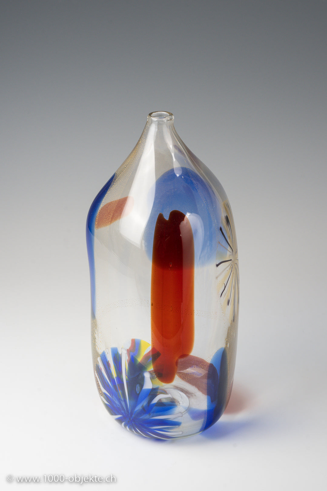 Signierte Murrinenvase von Alfredo Barbini