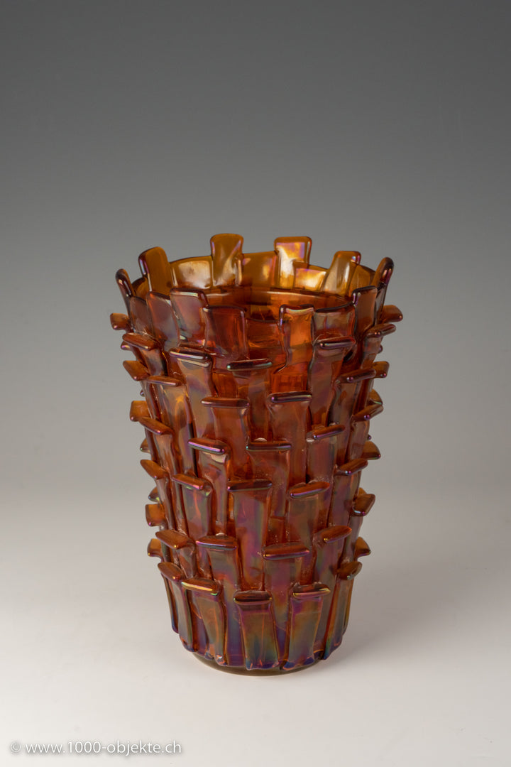 Vintage „Rtagli Vase“ von Fulvio Bianconi für Venini, 1998