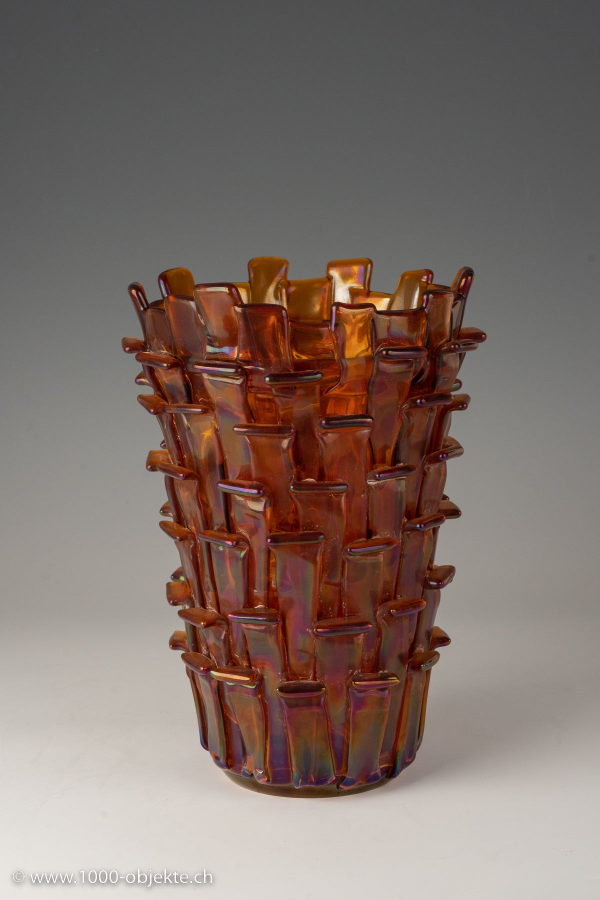 Vintage „Rtagli Vase“ von Fulvio Bianconi für Venini, 1998