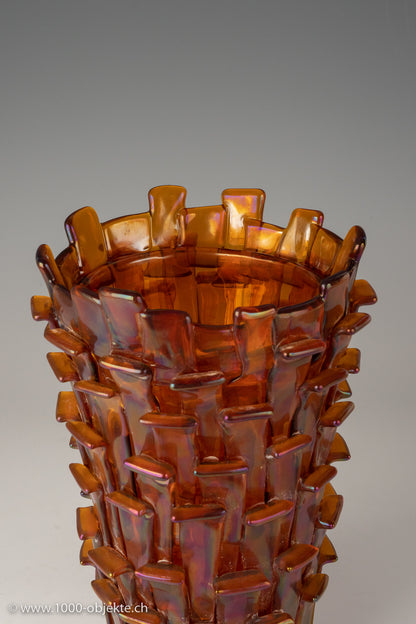 Vintage „Rtagli Vase“ von Fulvio Bianconi für Venini, 1998