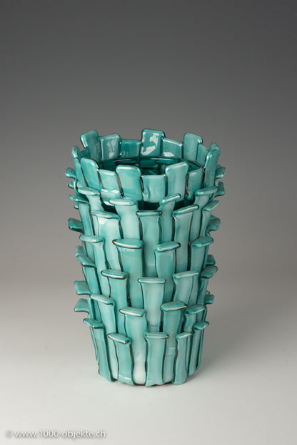 Vintage "Ritagli vase" by Fulvio Bianconi for Venini, 1993 limited edition