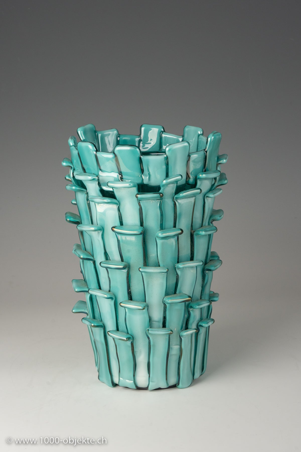 Vintage „Rtagli-Vase“ von Fulvio Bianconi für Venini, limitierte Auflage von 1993