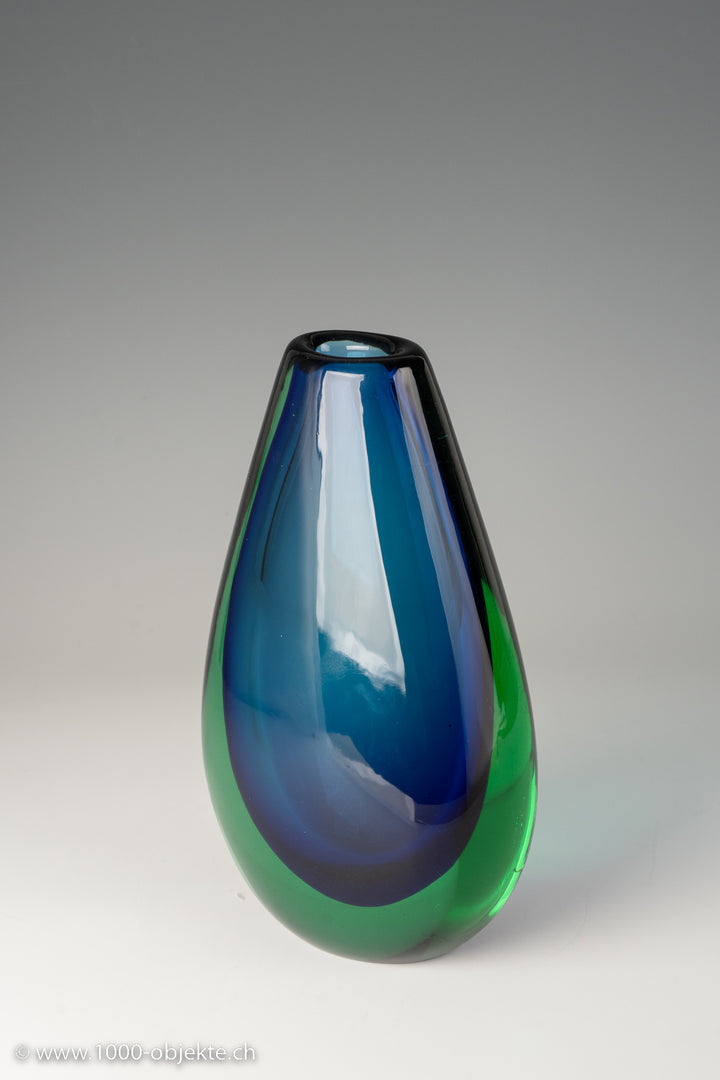 Sommerso Vase Flavio Poli, Seguso, 1954