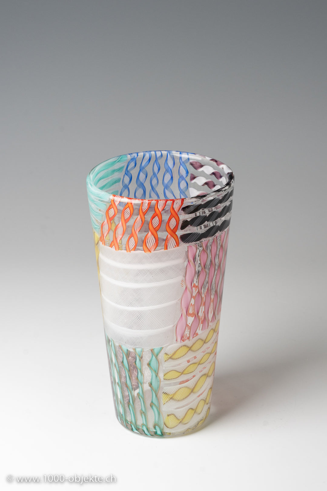 Archimede Seguso, Vase „Zanfirico“, ca. 1955