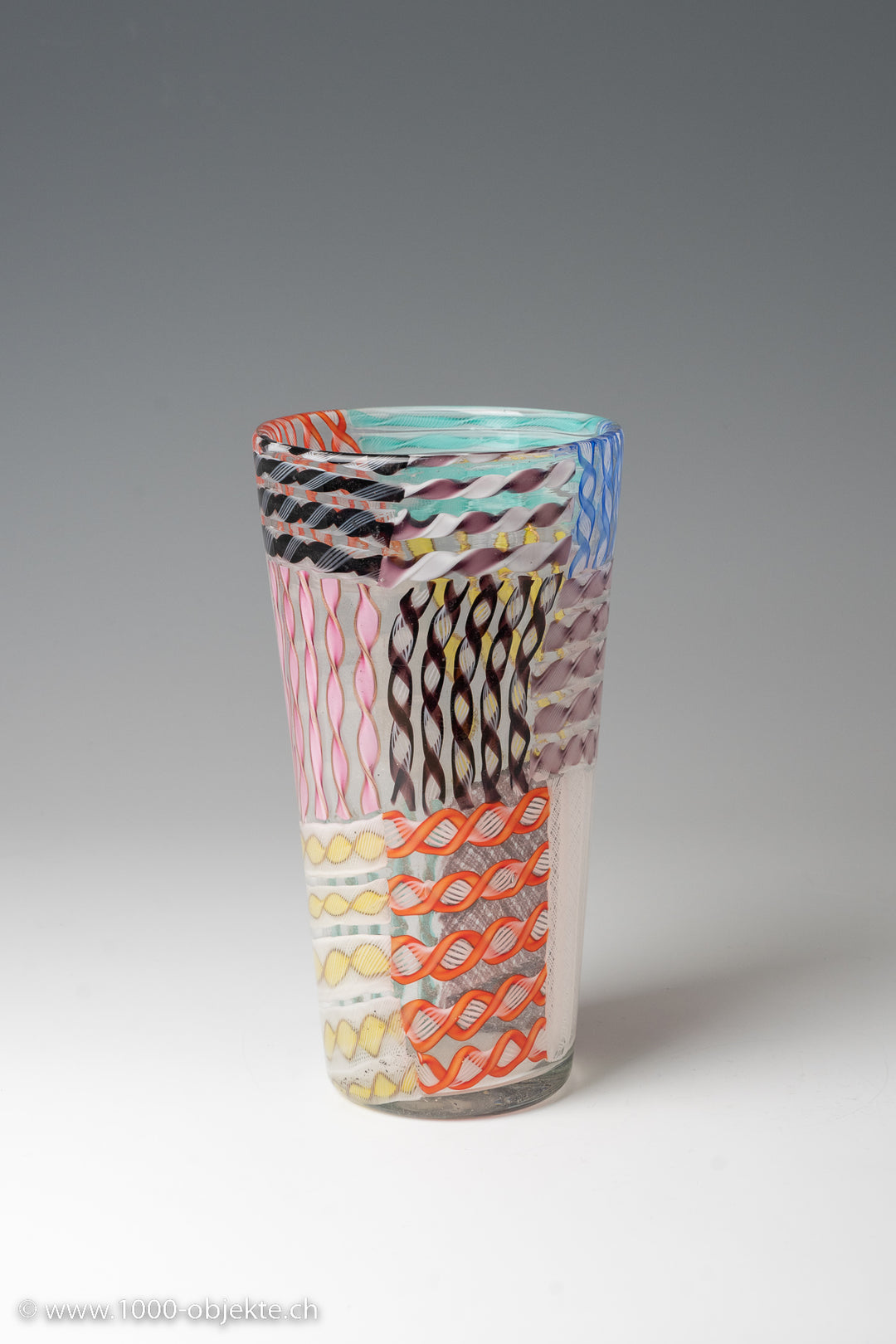 Archimede Seguso, Vase „Zanfirico“, ca. 1955