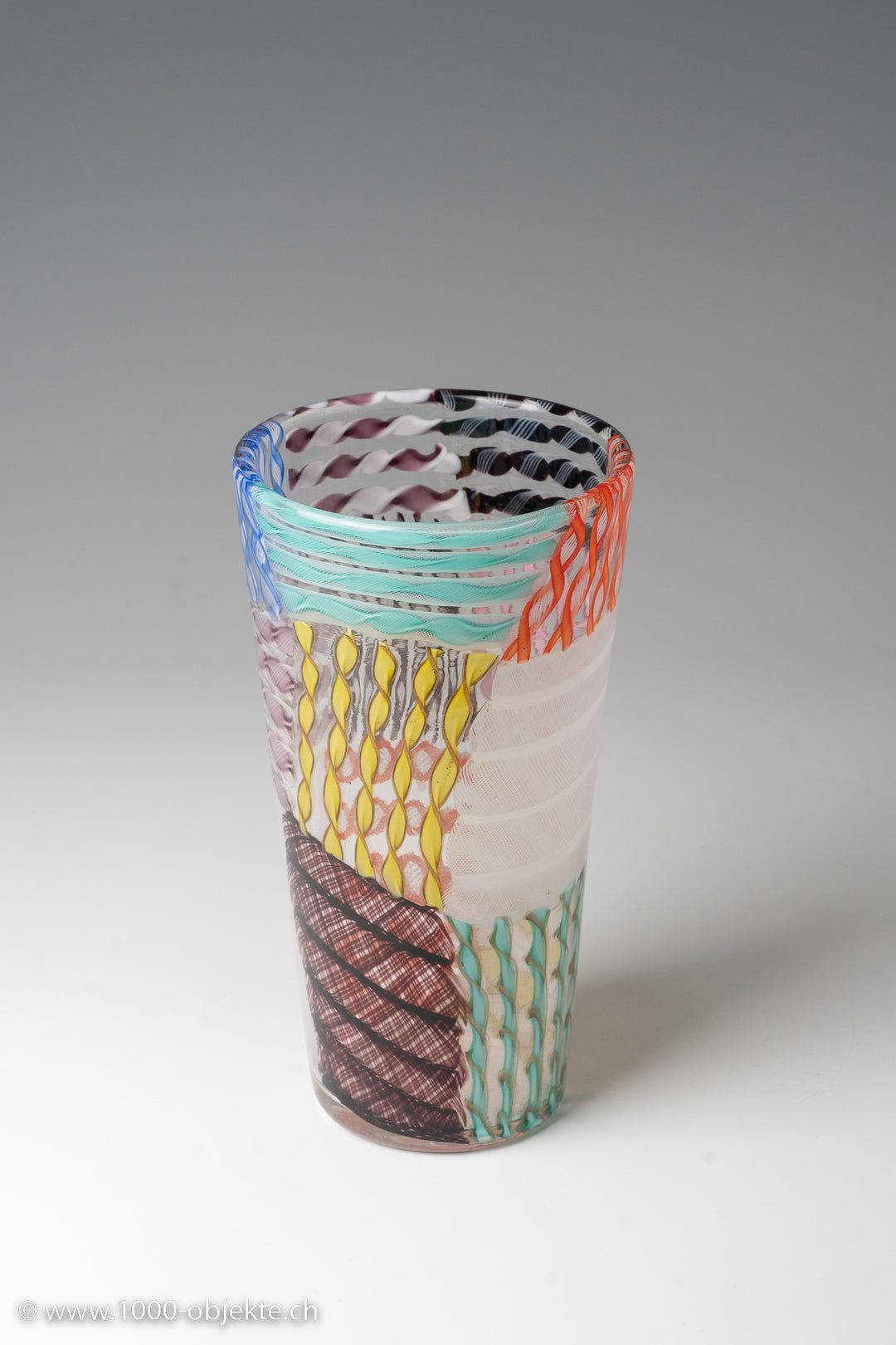 Archimede Seguso, Vase „Zanfirico“, ca. 1955