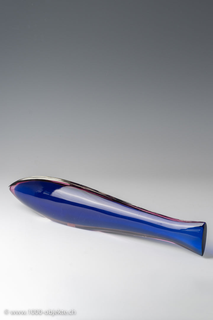 Elongated fish, Flavio Poli for Seguso Vetri d'Arte