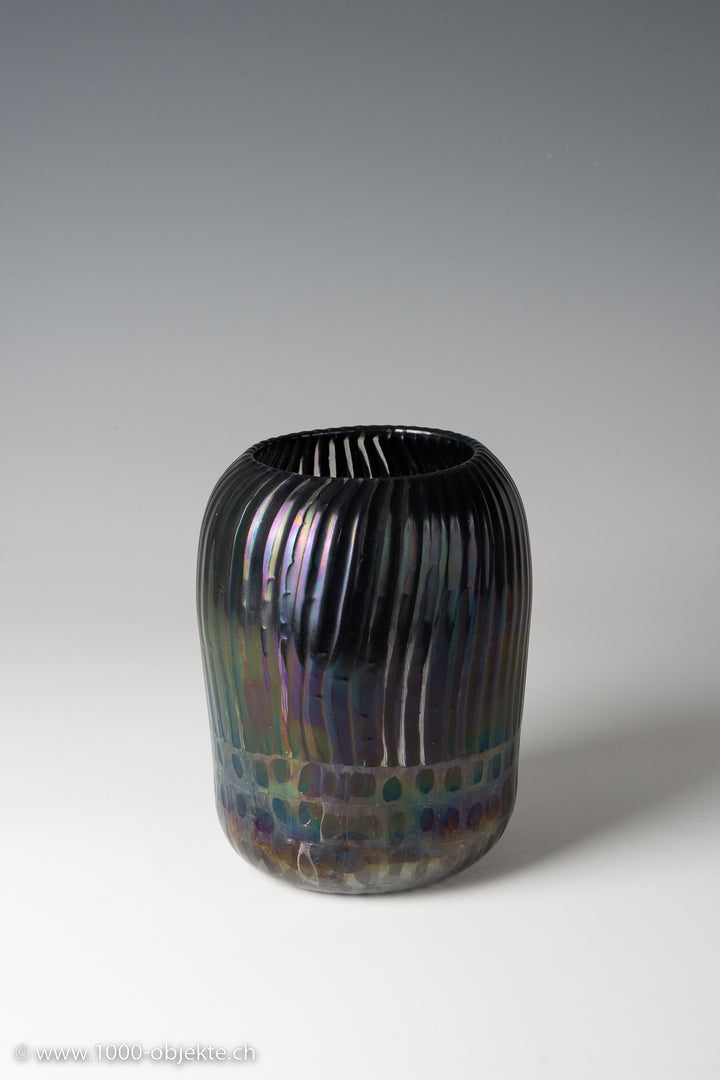 Vase in glass with cannes and Thomas Stearns, for Venini, 1962