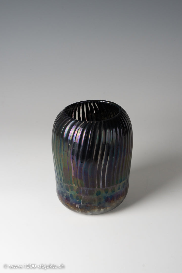 Vase in glass with cannes and Thomas Stearns, for Venini, 1962