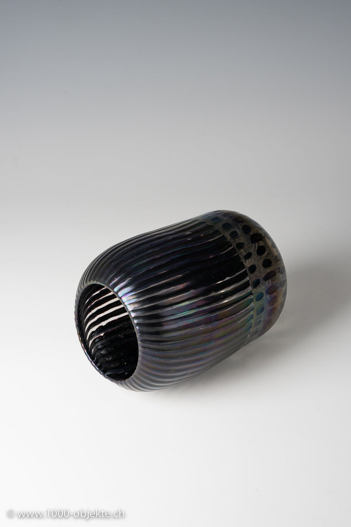 Vase in glass with cannes and Thomas Stearns, for Venini, 1962