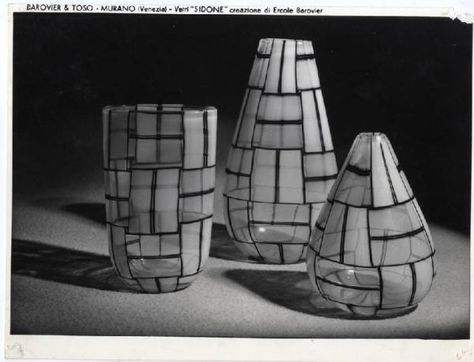 Ercole Barovier, Vase 'Tessere' aus der Serie 'Sidone', ca. 1957