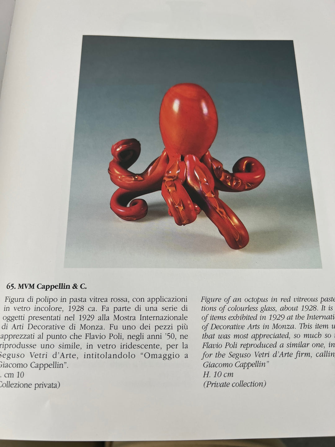 Carlo Scarpa, large octopus, ca. 1932