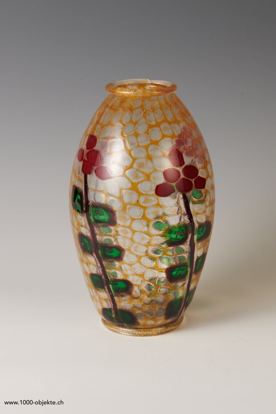 Seltene und bedeutende Mosaikvase Vetreria Artistica Barovier