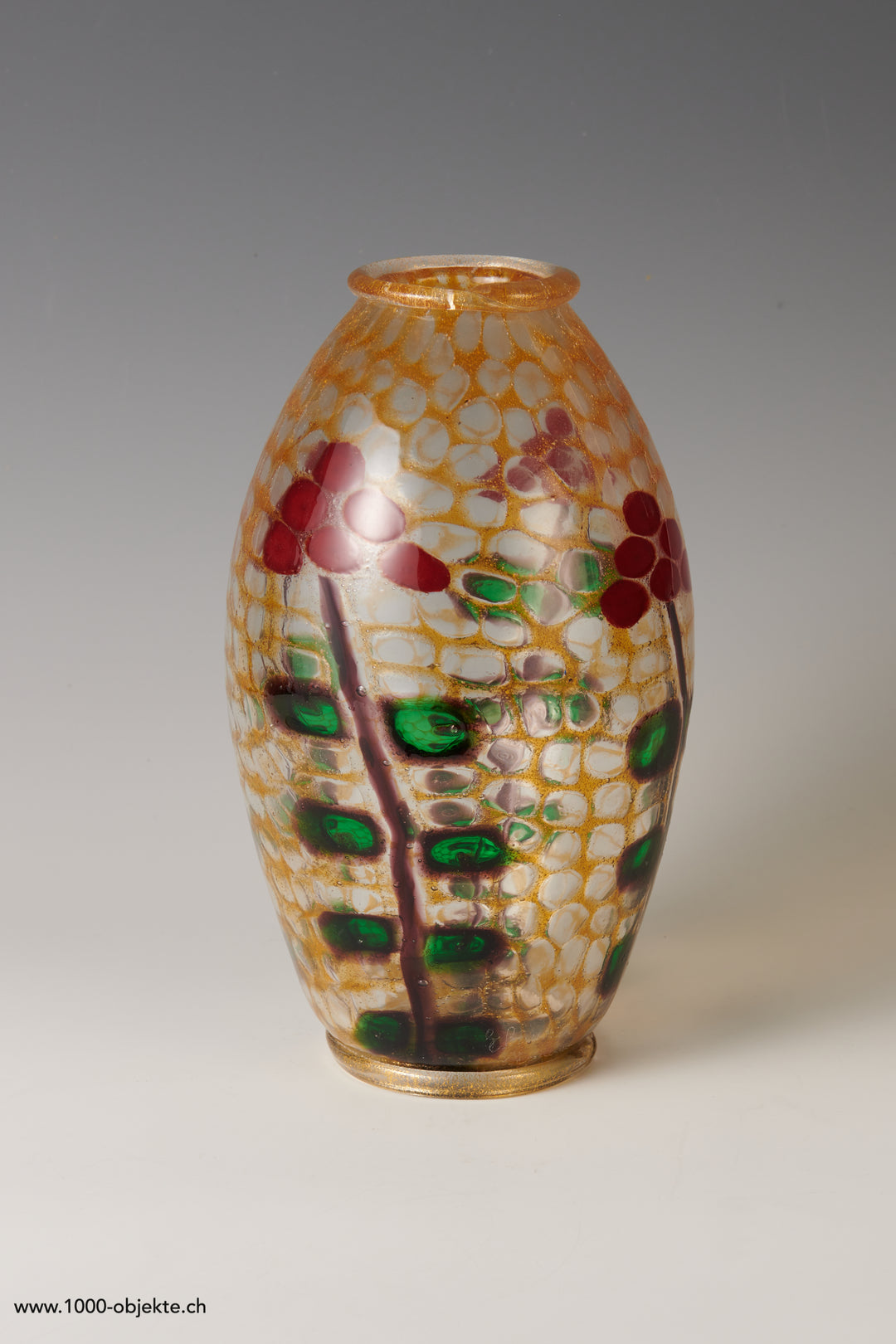 Seltene und bedeutende Mosaikvase Vetreria Artistica Barovier