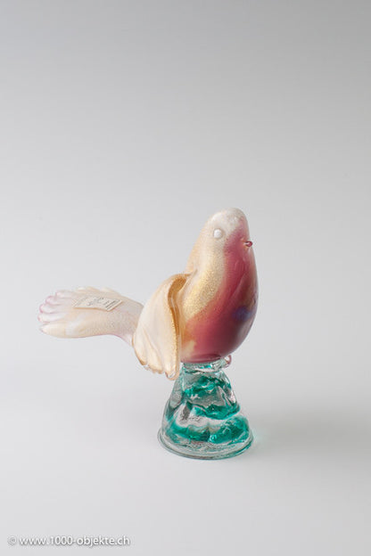 Seltene Figur Cenedese Vetri Murano 60er Jahre Glasvogel.