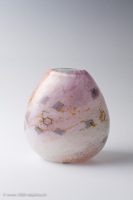 Art glass piece vase by Adam Jabalonski