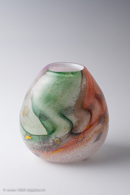 Art glass piece vase by Adam Jabalonski