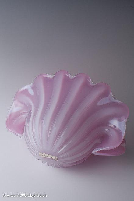 Large 'opalescent' shell bowl, Fratelli Toso c. 1959. - 1000 Objekte