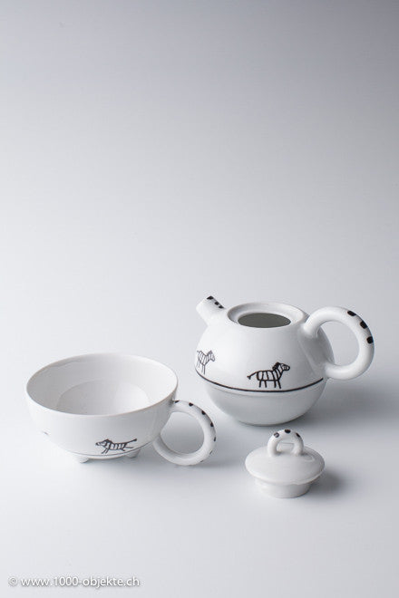 Matheo Thun. Tea for one „laufendes Zebra“