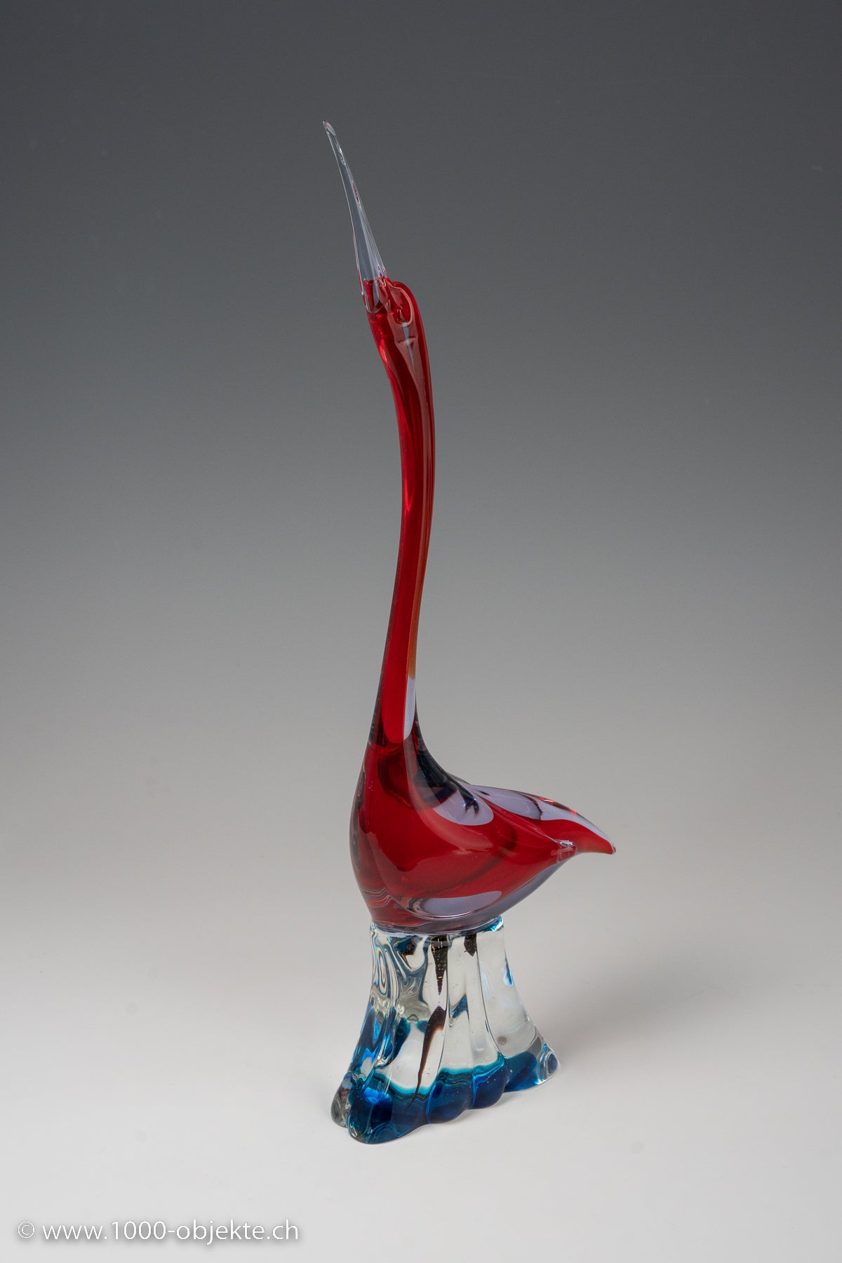Cenedese Antonio Da Ros.  Museum collection. Red flamingo in water