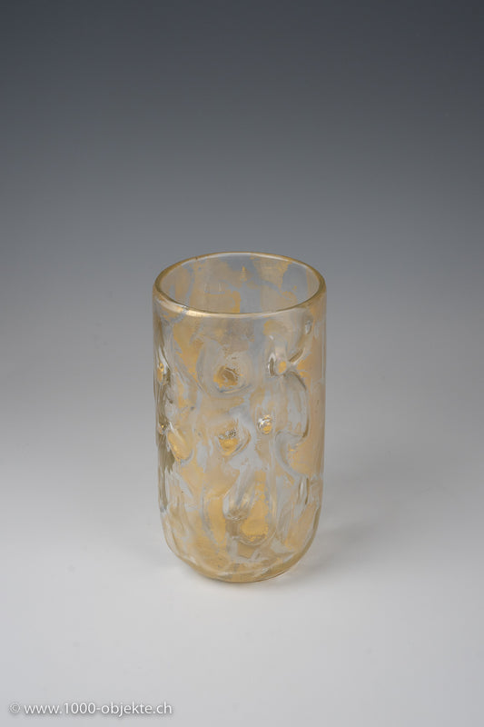 Barovier & Toso, Farbloses Glas mit Goldeinschlüssen. 1979