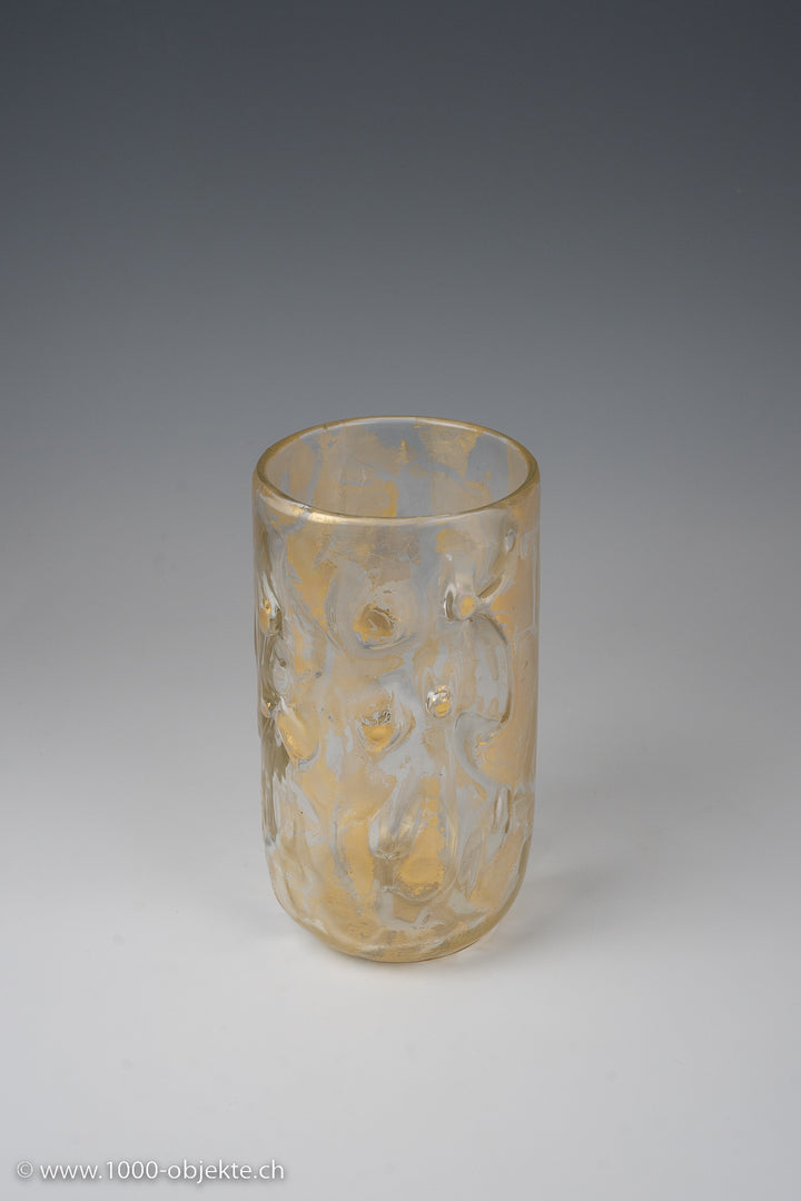 Barovier & Toso, Colorless glass with gold inclusions. 1979