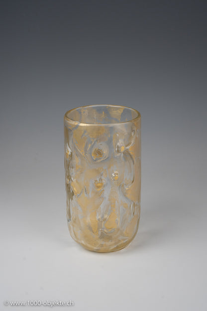Barovier & Toso, Colorless glass with gold inclusions. 1979