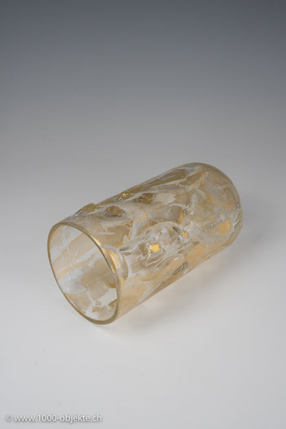Barovier & Toso, Colorless glass with gold inclusions. 1979