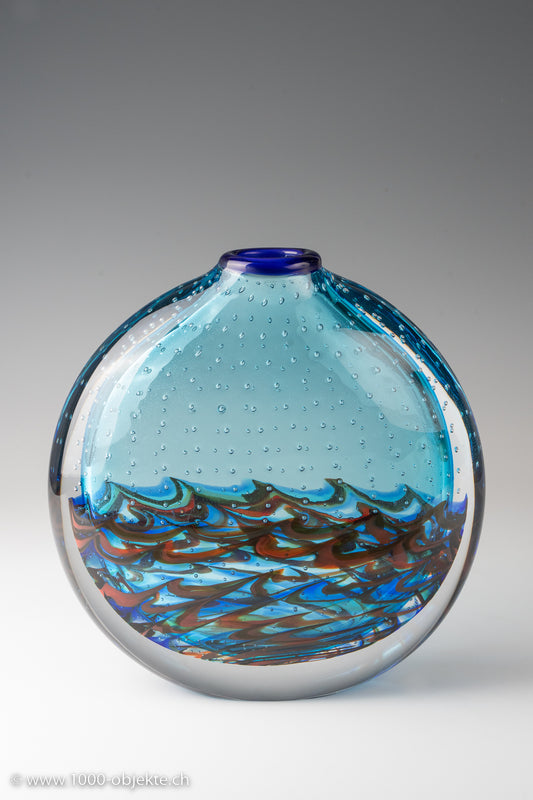 Berit Johansson. Vase, Modell „Lungomare“, Entwurf 1991 für Salviati