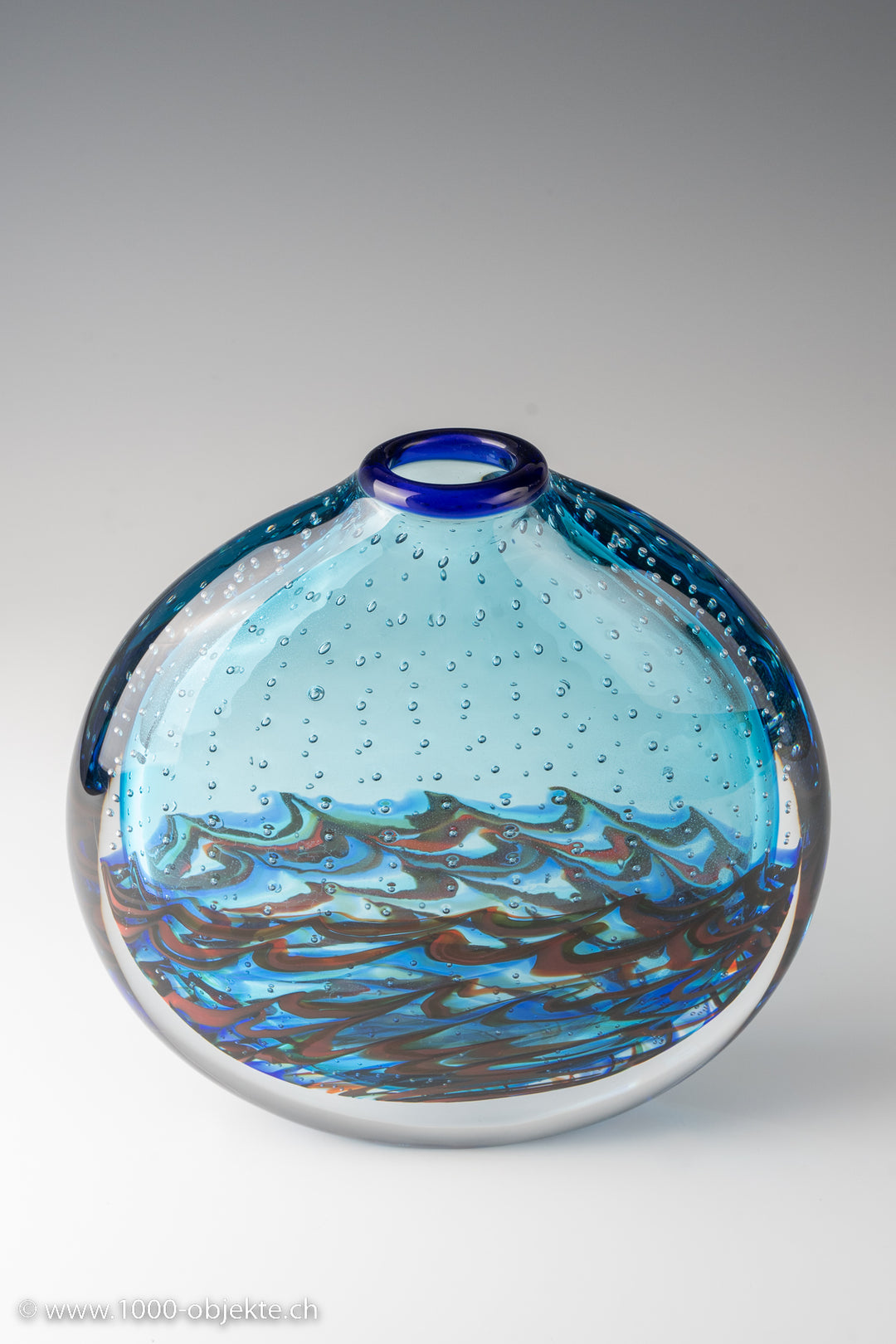 Berit Johansson. Vase, Modell „Lungomare“, Entwurf 1991 für Salviati