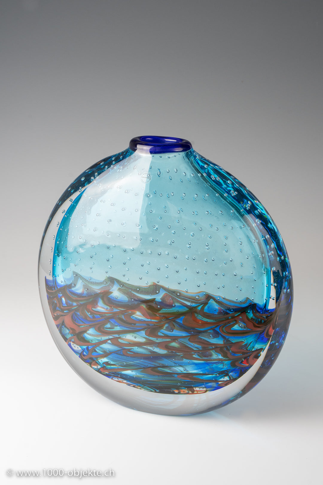 Berit Johansson. Vase, Modell „Lungomare“, Entwurf 1991 für Salviati