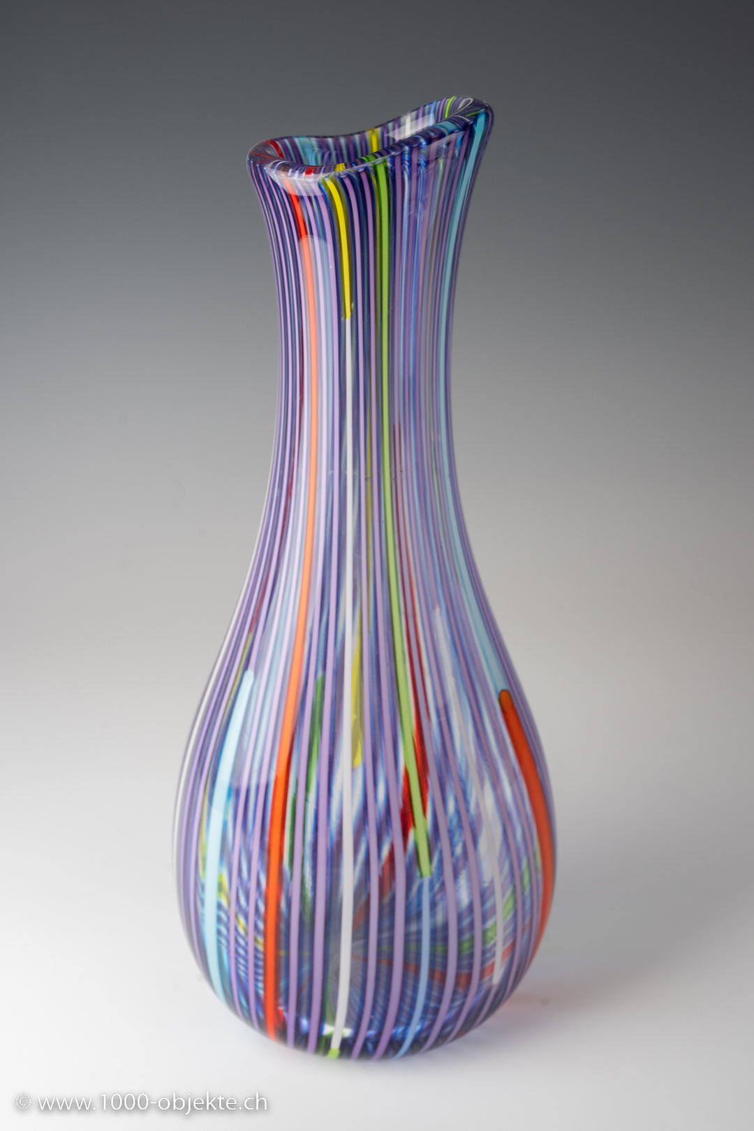 Anzolo Fuga, Vase aus der Serie „Bandiere“, 1955-1958