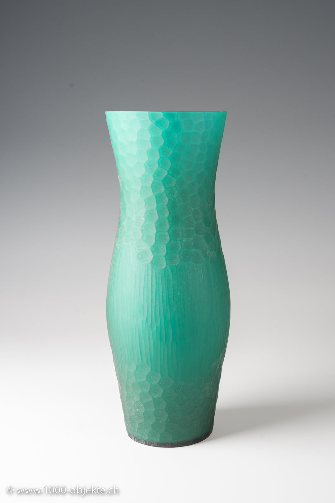 Original 1950-65 Murano Glas Vase SEGUSO VETRI D´ARTE geschnitten von Estavan Rossetto