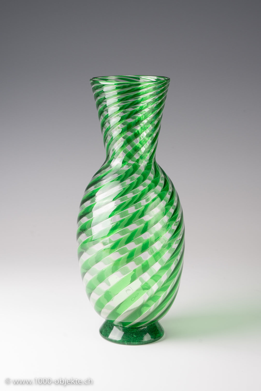 Große Vase aus Muranoglas Fratelli Toso ca. 1965 eine Canne-Label-Musterkollektion von Toso 