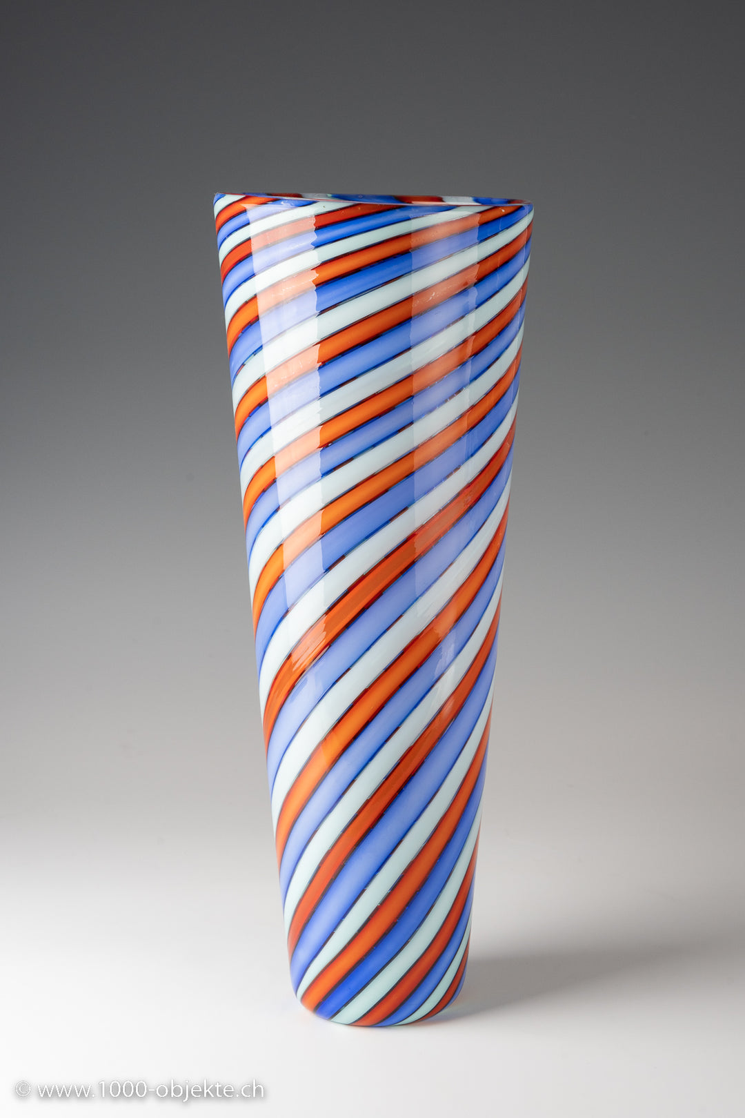 Flavio Poli, Vase aus der Serie „A Fasce Ritorte“, ca. 1955