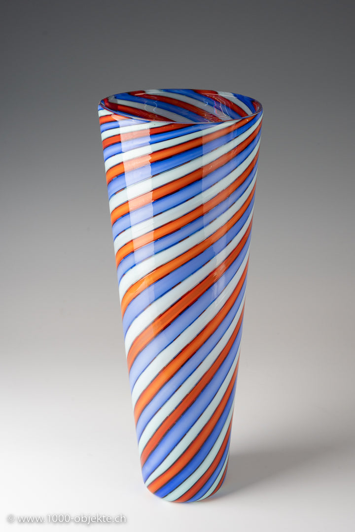 Flavio Poli, Vase aus der Serie „A Fasce Ritorte“, ca. 1955