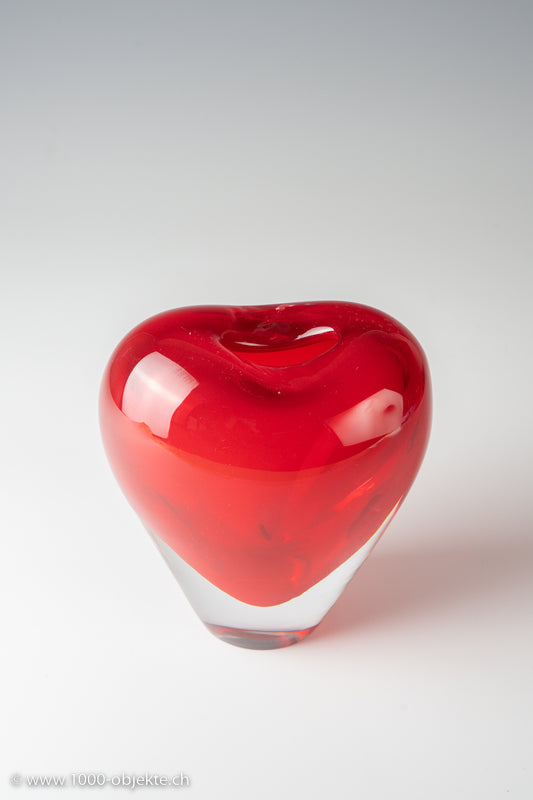 Arie Christina Hamel. Vase, Modell „Cuoricino“, Design 1996 für Salviati