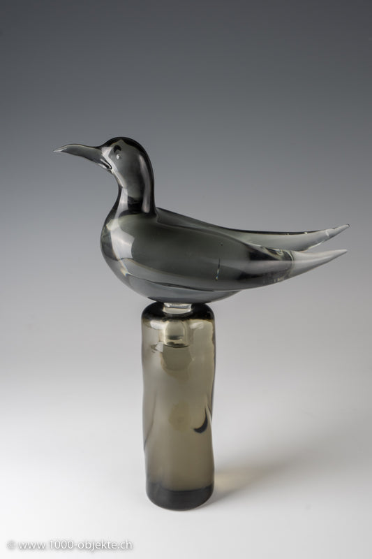 Seagull on plug foot stake 2-piece, signed A. Barbini , signed