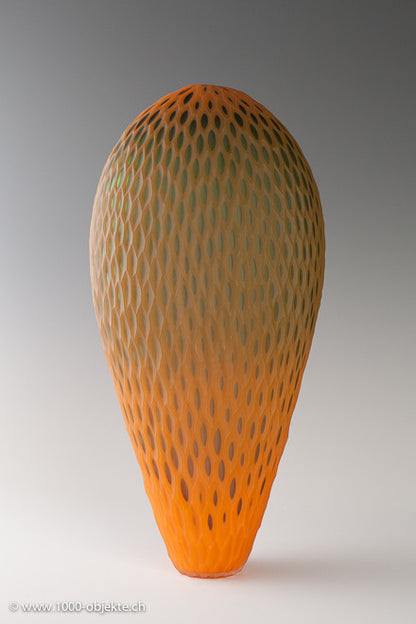 Monica Guggisberg, Philip Baldwin, vase 'Netted Honey', 2005