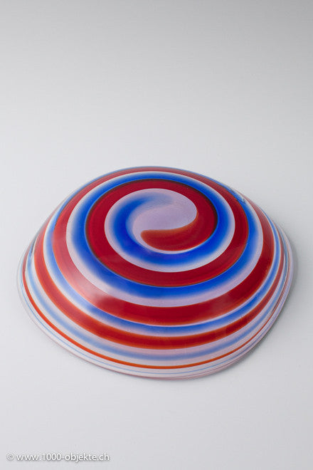 Fulvio Bianconi für Venini. "Schale mit Spiralen". 1962, signiert. 