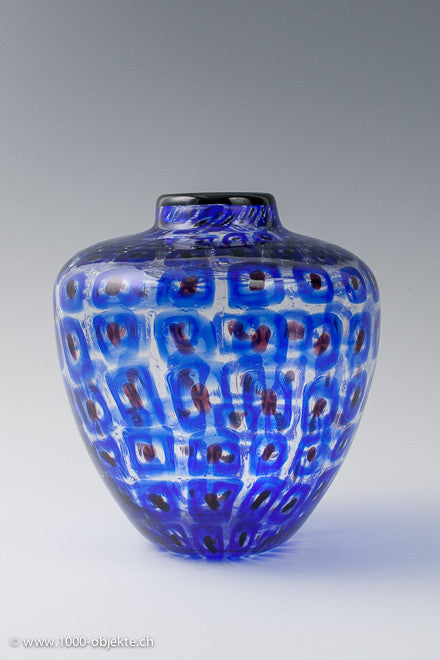 Vittorio Ferro. Murrine-Vase. Einzigartiges Stück.