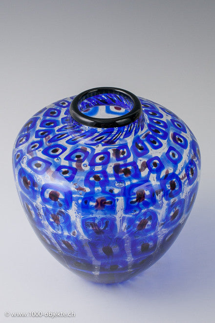 Vittorio Ferro. Murrine-Vase. Einzigartiges Stück.