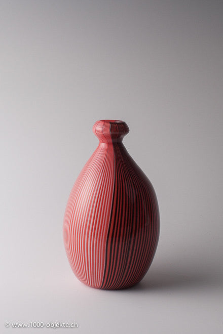 Signierte Tessuto-Vase – Carlo Scarpa für Venini