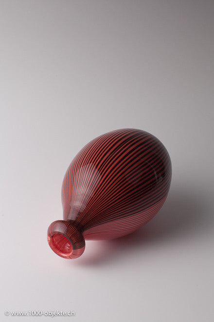 Signierte Tessuto-Vase – Carlo Scarpa für Venini